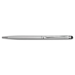 zebra® StylusPen Twist Ballpoint Pen/Stylus, Silver