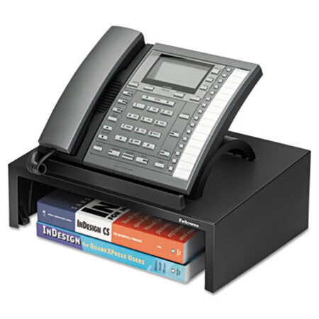 Fellowes® Designer Suites™ Telephone Stand, 13 x 9 1/8 x 4 3/8, Black Pearl