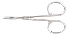 Miltex Iris Scissors Miltex® 4-1/2 Inch Length OR Grade German Stainless Steel NonSterile Finger Ring Handle Curved Blade Sharp Tip / Sharp Tip - M-157507-1462 - Each