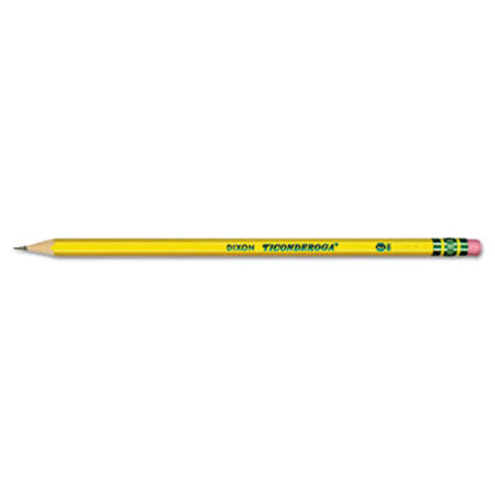 Ticonderoga® Pencils, HB (#2), Black Lead, Yellow Barrel, Dozen