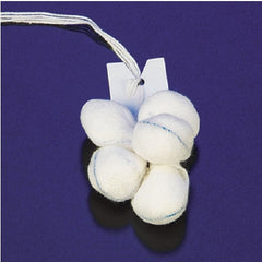 DeRoyal Surgical Tonsil Sponge Cotton / Gauze 7/8 Inch Diameter 5 Count Pack Sterile