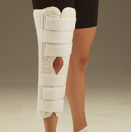 DeRoyal Knee Immobilizer Sized Superlite™ Large Hook and Loop Closure 20 Inch Length Left or Right Knee