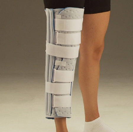 DeRoyal Knee Immobilizer DeRoyal® One Size Fits Most Hook and Loop Closure 20 Inch Length Left or Right Knee