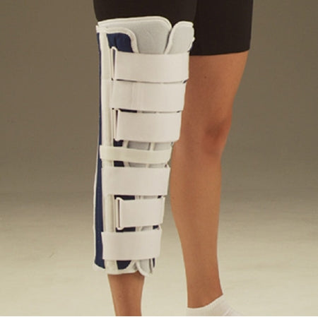 DeRoyal Knee Immobilizer DeRoyal® One Size Fits Most Hook and Loop Closure 22 Inch Length Left or Right Knee