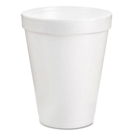 Dart® Foam Drink Cups, 8oz, White, 25/Pack