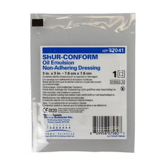 Derma Sciences Oil Emulsion Impregnated Dressing Shur-Conform® 3 X 3 Inch Knitted Cellulose Acetate Petrolatum Emulsion Sterile