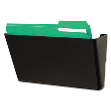 Universal® Wall File, Add-On Pocket, Plastic, Black