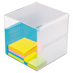 Deflecto® Stackable Cube Organizer, 6 x 6 x 6, Clear