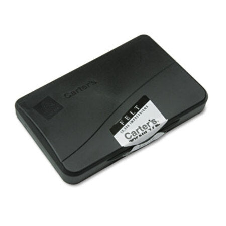 s® Pre-Inked Felt Stamp Pad, 4.25 x 2.75, Black