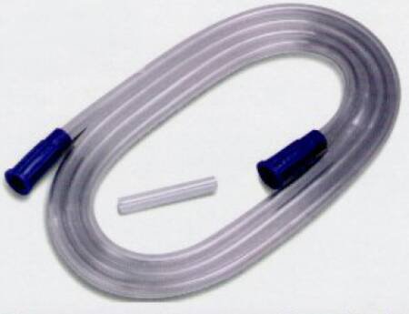 Cardinal Suction Connector Tubing Argyle® 10 Foot Length 0.25 Inch ID Sterile Universal Molded Connector Clear NonConductive PVC