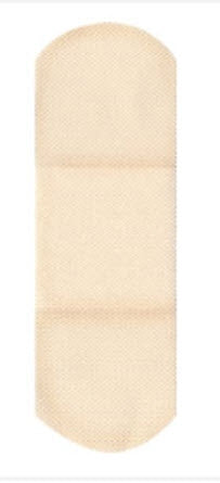 Dukal Adhesive Strip American® White Cross 1 X 3 Inch Fabric Rectangle Tan Sterile
