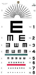 Graham-Field Eye Chart 20 Foot Measurement Acuity Test