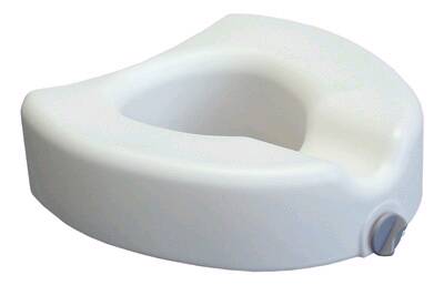 Graham-Field Raised Toilet Seat 4 Inch Height White 300 lbs. Weight Capacity