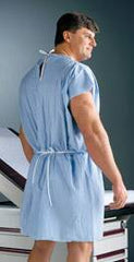 Graham Medical Products Patient Exam Gown Apex™ Medium / Large Blue Disposable