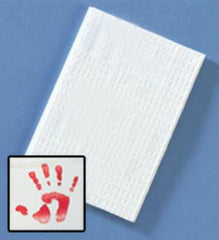 Graham Medical Products Table Paper Tiny Tracks™ 18 Inch White Crepe
