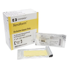 Cardinal Petrolatum Impregnated Dressing Xeroform® 5 X 9 Inch Gauze Bismuth Tribromophenate / Petrolatum Sterile