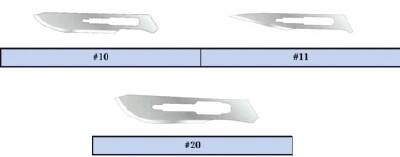 Graham-Field Scalpel Feather® Conventional No. 10 Stainless Steel / Plastic Classic Grip Handle Sterile Disposable - M-197239-1889 - Box of 20