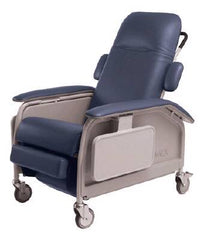 Graham-Field Infinite Position Recliner Lumex® Blue Ridge Vinyl Upholstered Four Swivel Casters