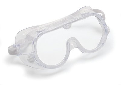 Graham-Field Safety Goggles Clear Tint Plastic Lens Clear Frame Elastic Strap One Size Fits Most