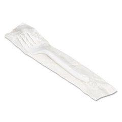 Boardwalk® Mediumweight Wrapped Polypropylene Cutlery, Fork, White, 1000/Carton