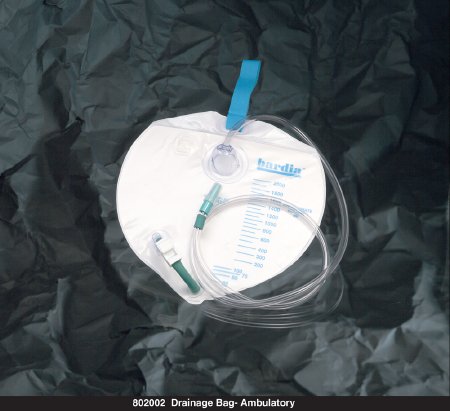 Bard Urinary Drain Bag Bardia® Closed System Anti-Reflux Valve Sterile 2000 mL Vinyl