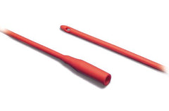 Cardinal Urethral Catheter Dover™ Robinson Tip Red Rubber 14 Fr. 16 Inch