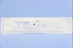 Suture with Needle Prolene Nonabsorbable Uncoated Blue Suture Monofilament Polypropylene Suture Size 6 - 0 18 Inch Suture Double-Armed 9.3 mm Length 3/8 Circle Taper Point Needle