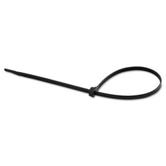 GB® UVB Cable Ties, 11", 75 lb, UV Black, 100/Pack