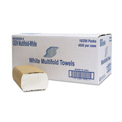 GEN Multifold Towel, 1-Ply, White, 250/Pack, 16 Packs/Carton