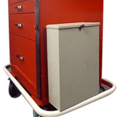 Harloff Waste Container Medical Cart