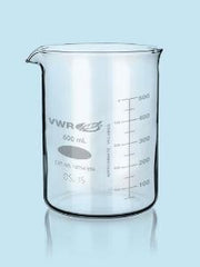 VWR International Beaker VWR® Griffin Low-Form Borosilicate Glass 250 mL (8 oz.) - M-1060535-456 - Pack of 12