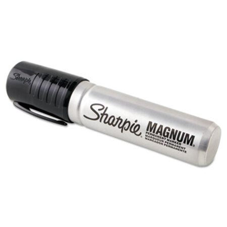 Sharpie® Magnum Permanent Marker 44001, Broad Chisel Tip, Black, Dozen