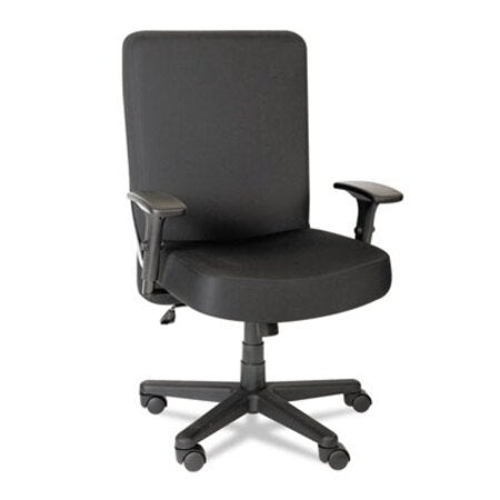 Alera® Alera XL Series Big and Tall High-Back Task Chair, Supports up to 500 lbs., Black Seat/Black Back, Black Base