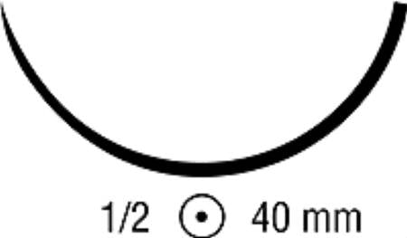 Suture with Needle Maxon Absorbable Uncoated Green Suture Monofilament Polyglyconate Size 2 - 0 36 Inch Suture 1-Needle 48 mm Length 1/2 Circle Taper Point Needle