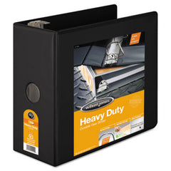 Wilson Jones® Heavy-Duty D-Ring View Binder with Extra-Durable Hinge, 3 Rings, 5" Capacity, 11 x 8.5, Black