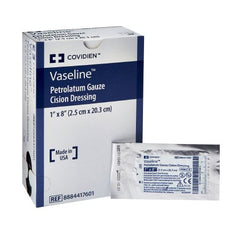 Cardinal Petrolatum Impregnated Dressing Vaseline™ 1 X 8 Inch Gauze Petrolatum Sterile