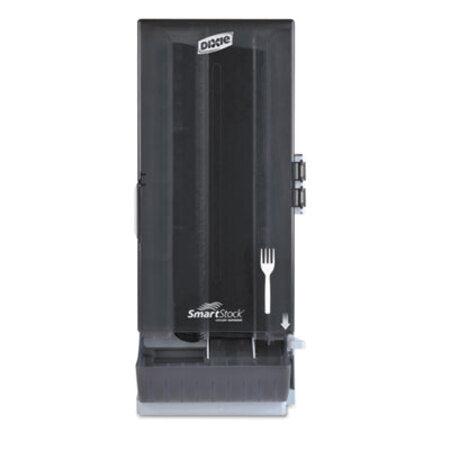 Dixie® SmartStock Mediumweight Polystyrene Dispenser, Fork, 10 x 8.78 x 24.75, Smoke
