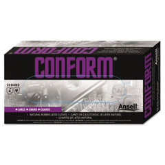 AnsellPro Conform Natural Rubber Latex Gloves, 5 mil, X-Large, 100/Box