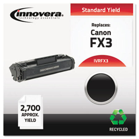 Innovera® Remanufactured Black Toner, Replacement for Canon FX3 (1557A002BA), 2,700 Page-Yield