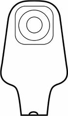 Hollister Colostomy Pouch Karaya 5 One-Piece System 12 Inch Length 7/8 Inch Stoma Drainable