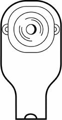 Hollister Colostomy Pouch Premier™ Flextend™ One-Piece System 12 Inch Length 5/8 Inch Stoma Drainable
