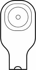 Hollister Colostomy Pouch Premier™ Flextend™ One-Piece System 9 Inch Length 1 Inch Stoma Drainable Flat, Pre-Cut
