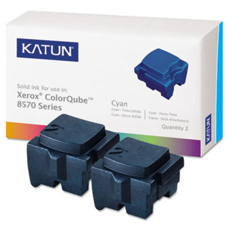 Katun Compatible 108R00926 Solid Ink Stick, 4,400 Page-Yield, Cyan