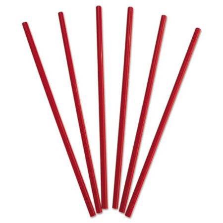 Dixie® Wrapped Giant Straws, 10 1/4", Polypropylene, Red, 300/Box, 4 Boxes/Carton
