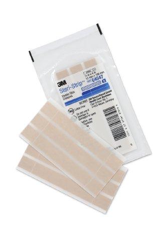 3M Skin Closure Strip Steri-Strip™ Elastic 1/2 X 4 Inch Nonwoven Material Flexible Strip Tan