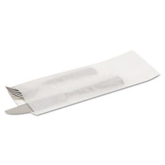 Bagcraft Silverware Bags, 2.25" x 10", White, 2,000/Carton