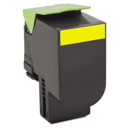 Lexmark™ 80C10Y0 Return Program Toner, 1,000 Page-Yield, Yellow