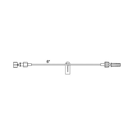 Smiths Medical Extension Set 6 Inch Tubing 0.2 mL Priming Volume DEHP - M-171637-1385 - Case of 50