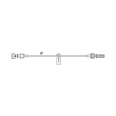 Smiths Medical Extension Set 6 Inch Tubing 0.2 mL Priming Volume DEHP - M-171637-1385 - Case of 50