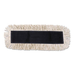 Boardwalk® Disposable Dust Mop Head w/Sewn Center Fringe, Cotton/Synthetic, 36w x 5d, White